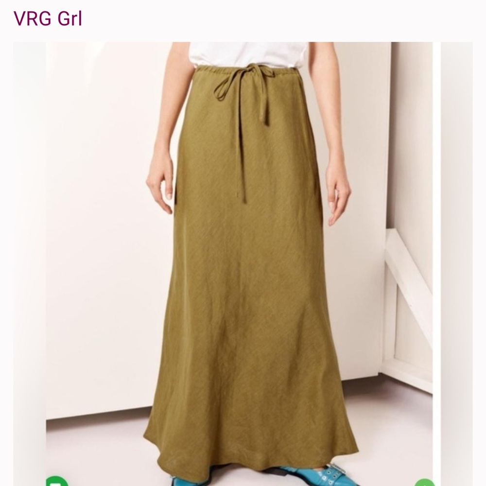 NWT VEG GRL Sea Glass Linen Wrap Top & Skirt - Picture 6 of 6